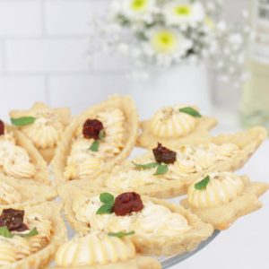Barquets de queso crema 25 pzas.